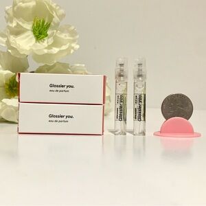 2 Glossier You Unisex Sample Spray 1.5ml/0.05oz Each New in Box NIB